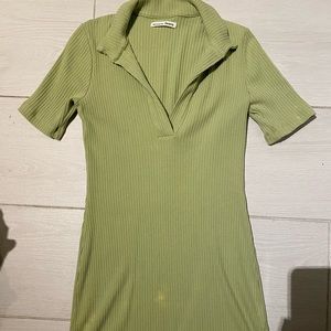 Reformation green dress